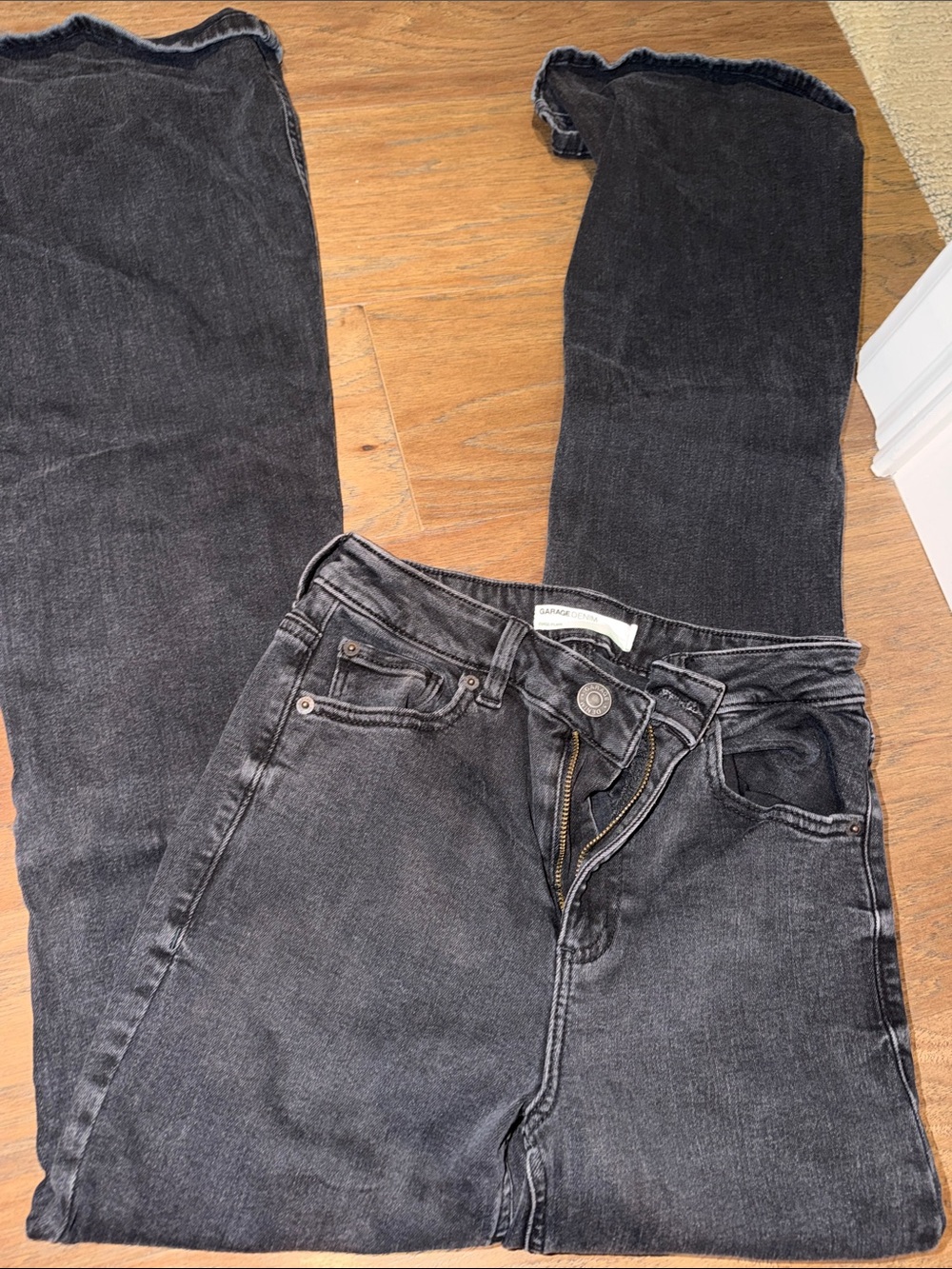 GARAGE Black High-Rise flair Jeans